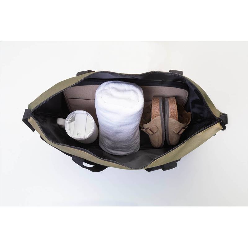 Rebyss Travel cestovní taška z recyklované plátno, hnědá přírodní Rebyss Travel cestovní taška z recyklované plátno, hnědá přírodní