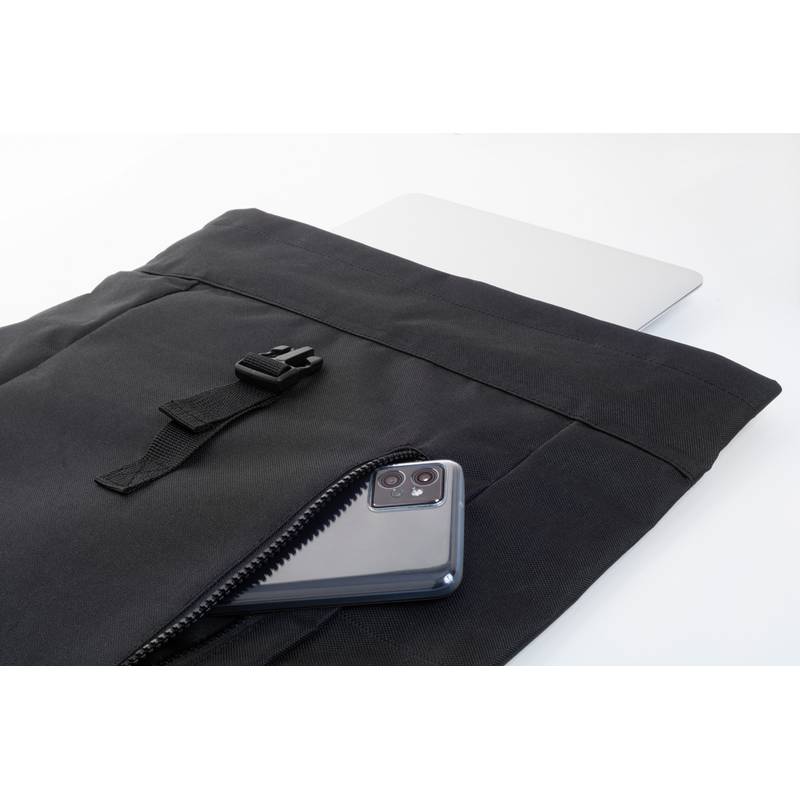 Reback RPET batoh, černá Reback RPET batoh, černá