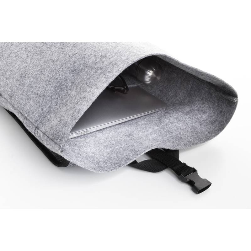 Refelt Roll RPET plstěný batoh, šedá Refelt Roll RPET plstěný batoh, šedá