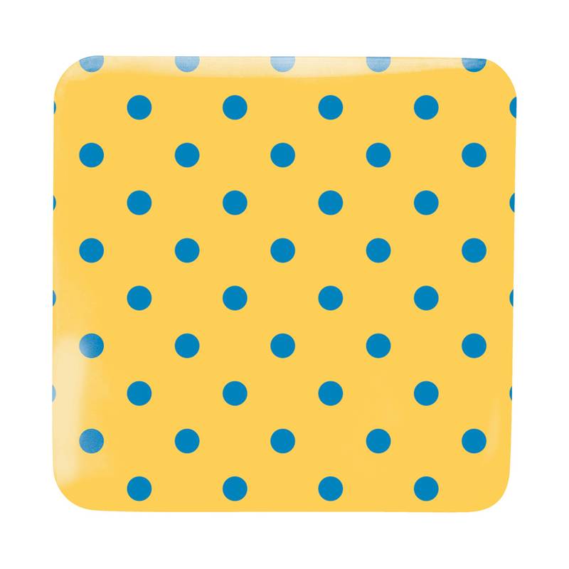 SquareBadge Maxi odznak so špendlíkom, biela SquareBadge Maxi odznak so špendlíkom, biela