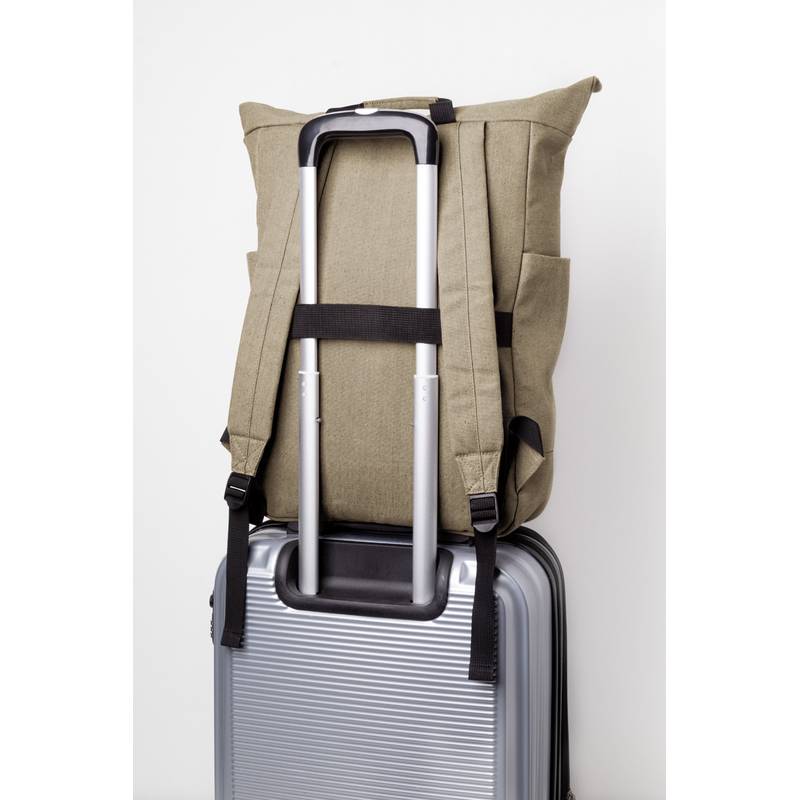 Rebyss Roll batoh z recyklovaného plátna, hnedá natural Rebyss Roll batoh z recyklovaného plátna, hnedá natural