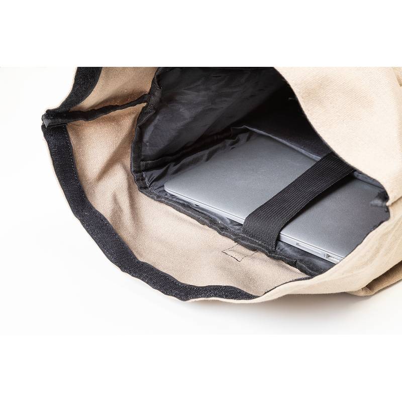 Rebyss Roll batoh z recyklované plátno, hnědá přírodní Rebyss Roll batoh z recyklované plátno, hnědá přírodní