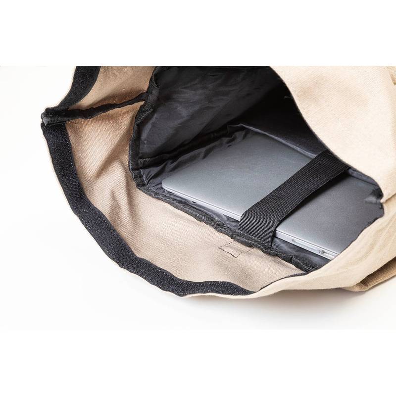 Rebyss Roll batoh z recyklované plátno, hnědá přírodní Rebyss Roll batoh z recyklované plátno, hnědá přírodní
