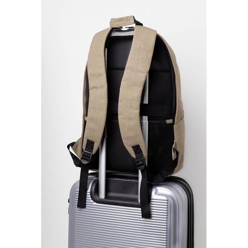 Rebyss Back batoh z recyklované plátno, hnědá přírodní Rebyss Back batoh z recyklované plátno, hnědá přírodní
