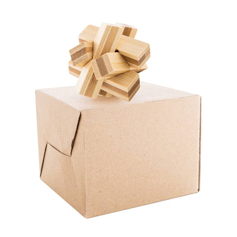 Brainboo hlavolam, hnědá přírodní Brainboo hlavolam, hnědá přírodní