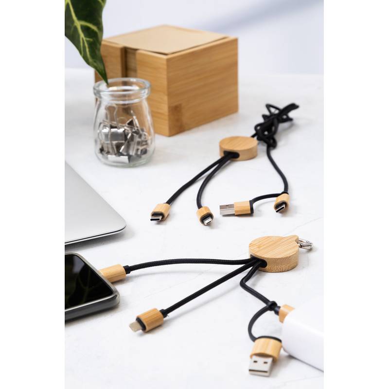 Cobbel Mini USB nabíjecí kabel, hnědá přírodní Cobbel Mini USB nabíjecí kabel, hnědá přírodní