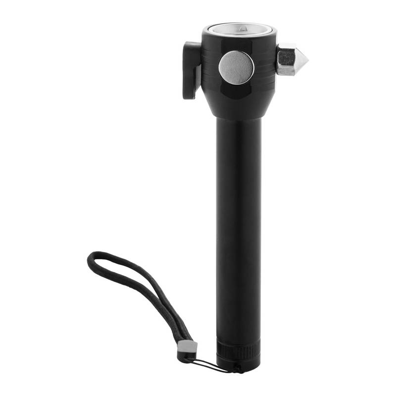 Hemmerg nouzová baterka s kladívkem, černá Hemmerg nouzová baterka s kladívkem, černá