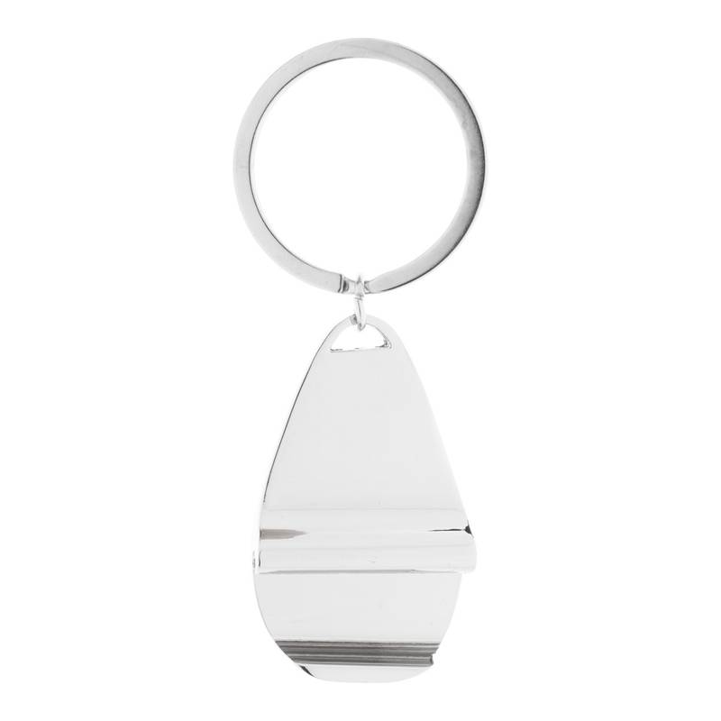 Kapka prívesok na kľúče s otváračom na fľaše, sivá strieborná Kapka prívesok na kľúče s otváračom na fľaše, sivá strieborná