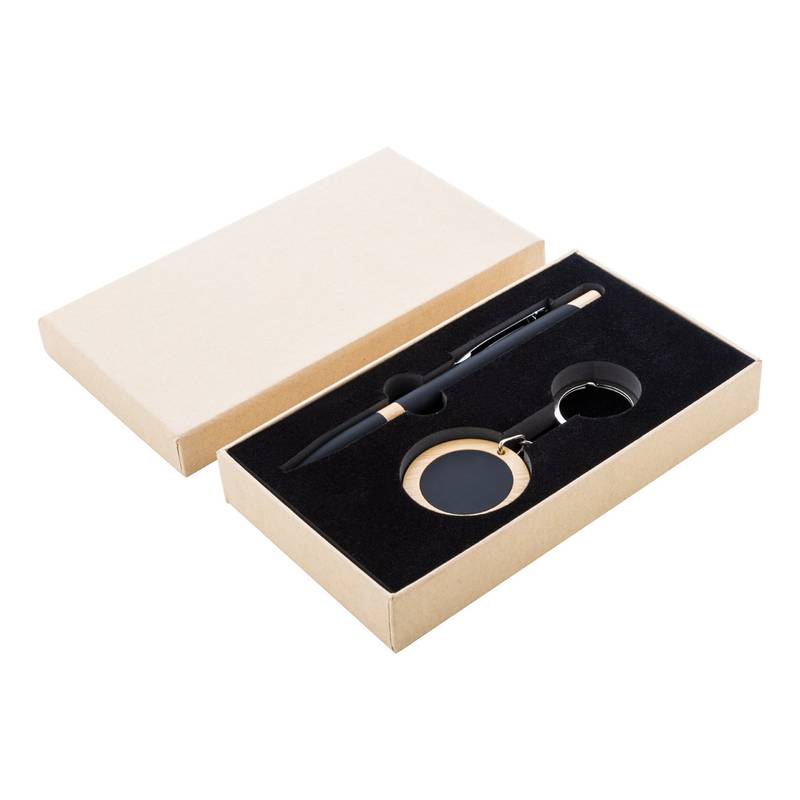 Specuset sada pera a přívěšku na klíče, černá Specuset sada pera a přívěšku na klíče, černá