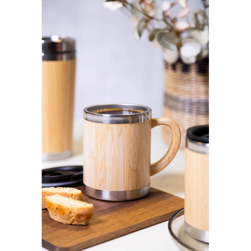 Booka Plus termo hrnek, hnědá přírodní Booka Plus termo hrnek, hnědá přírodní