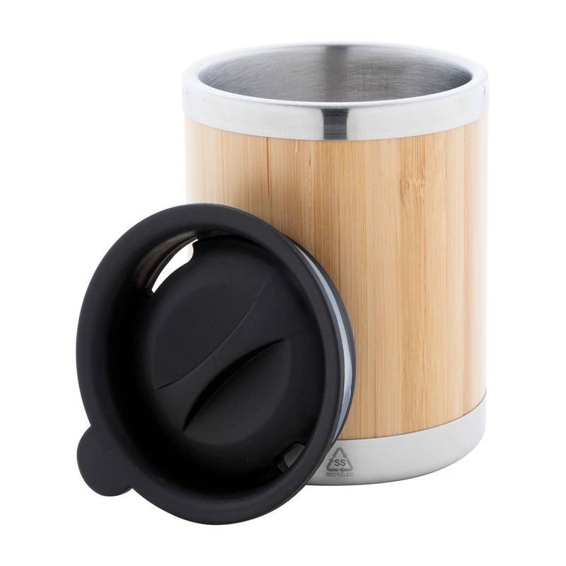 Booka termo hrnek, hnědá přírodní Booka termo hrnek, hnědá přírodní