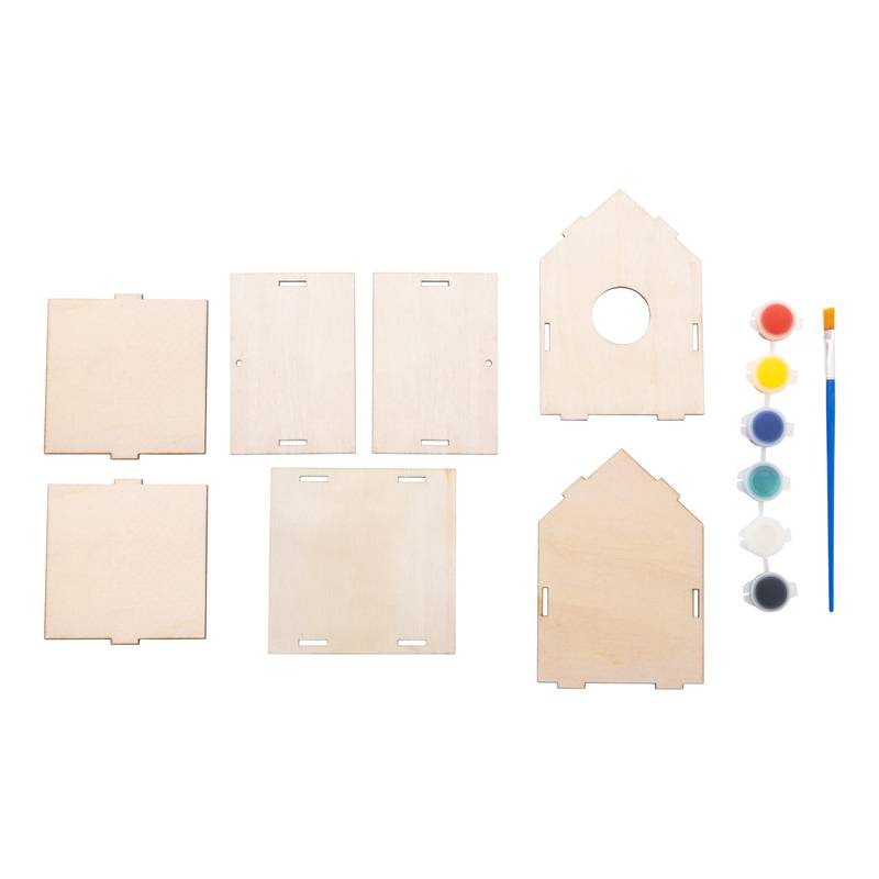 TItmice DIY ptačí budka, hnědá přírodní TItmice DIY ptačí budka, hnědá přírodní