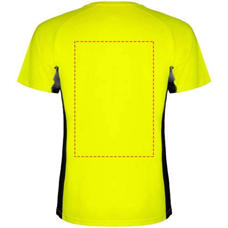 Shanghai Pánske športové tričko s krátkym rukávom, žltá fluor - čierna, S Shanghai Pánske športové tričko s krátkym rukávom, žltá fluor - čierna, S