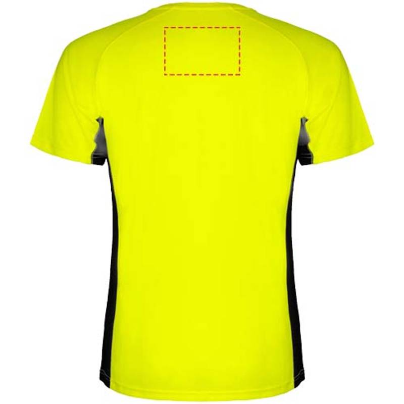 Shanghai Pánske športové tričko s krátkym rukávom, žltá fluor - čierna, S Shanghai Pánske športové tričko s krátkym rukávom, žltá fluor - čierna, S