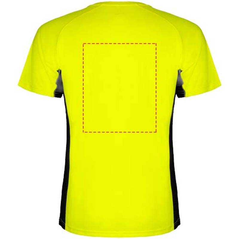 Shanghai Pánske športové tričko s krátkym rukávom, žltá fluor - čierna, S Shanghai Pánske športové tričko s krátkym rukávom, žltá fluor - čierna, S