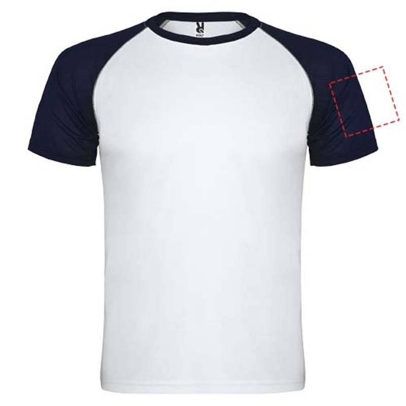 Indianapolis unisex sportovní tričko s krátkým rukávem, bílá - modrá Navy, S Indianapolis unisex sportovní tričko s krátkým rukávem, bílá - modrá Navy, S