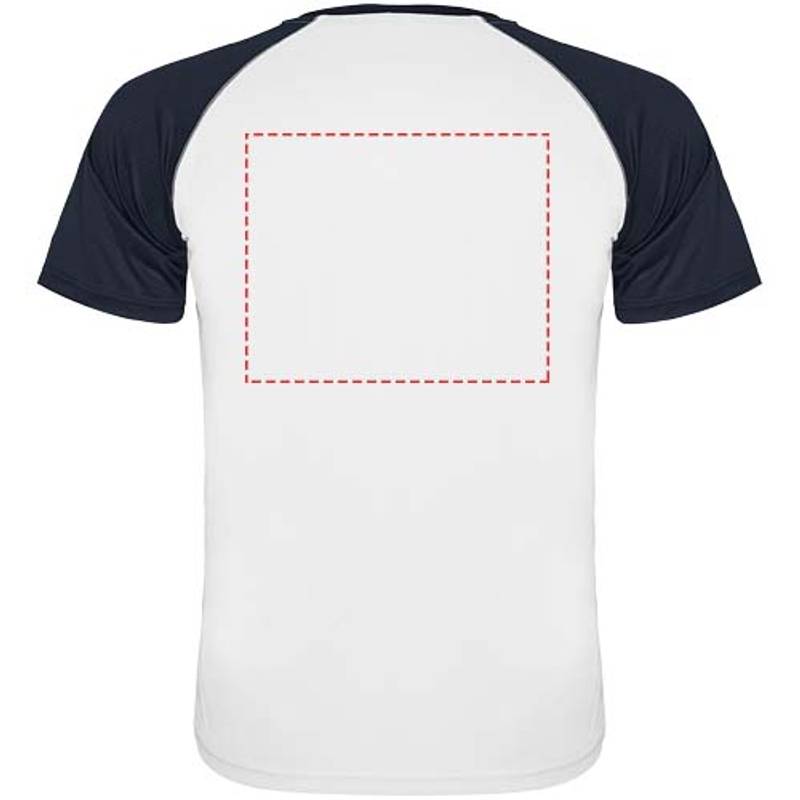 Indianapolis unisex sportovní tričko s krátkým rukávem, bílá - modrá Navy, S Indianapolis unisex sportovní tričko s krátkým rukávem, bílá - modrá Navy, S