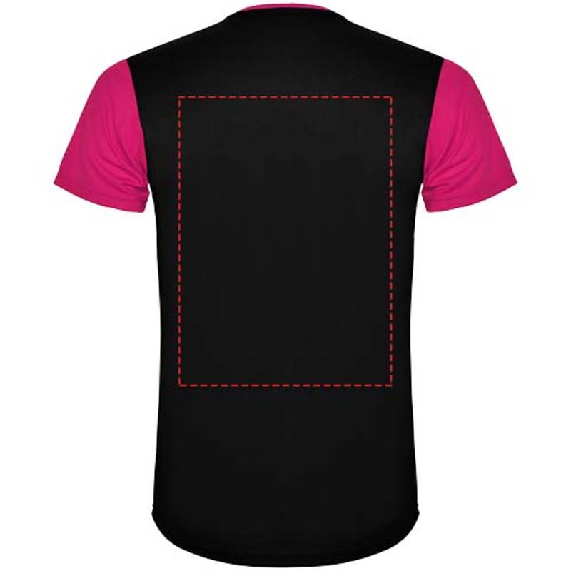 Detroit unisex sportovní tričko s krátkým rukávem, růžová - černá, S Detroit unisex sportovní tričko s krátkým rukávem, růžová - černá, S