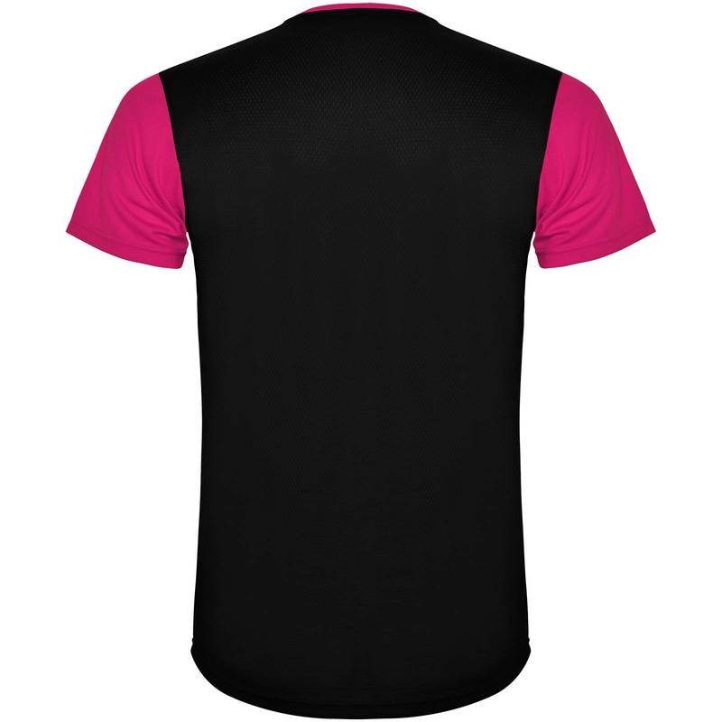 Detroit unisex sportovní tričko s krátkým rukávem, růžová - černá, S Detroit unisex sportovní tričko s krátkým rukávem, růžová - černá, S