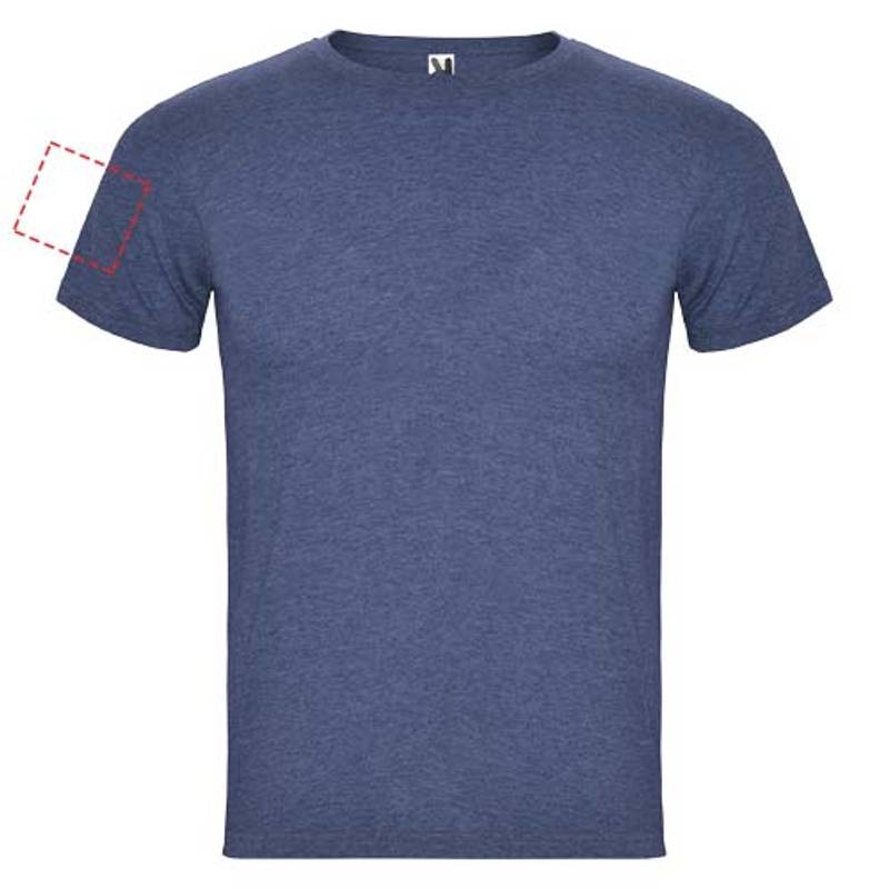 Pánske tričko s krátkym rukávom Fox, modrá Heather Denim, S Pánske tričko s krátkym rukávom Fox, modrá Heather Denim, S