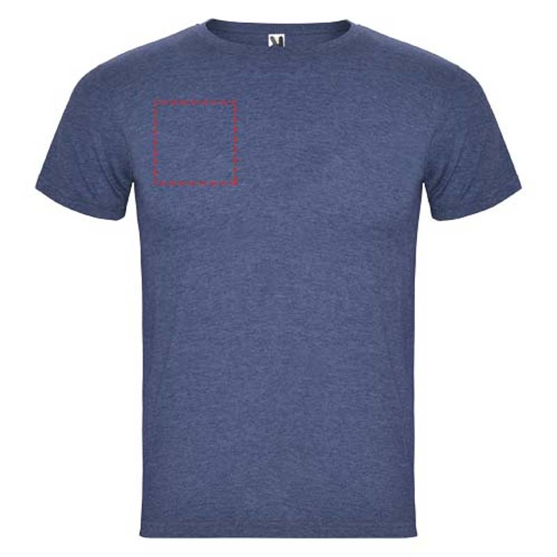 Pánske tričko s krátkym rukávom Fox, modrá Heather Denim, S Pánske tričko s krátkym rukávom Fox, modrá Heather Denim, S