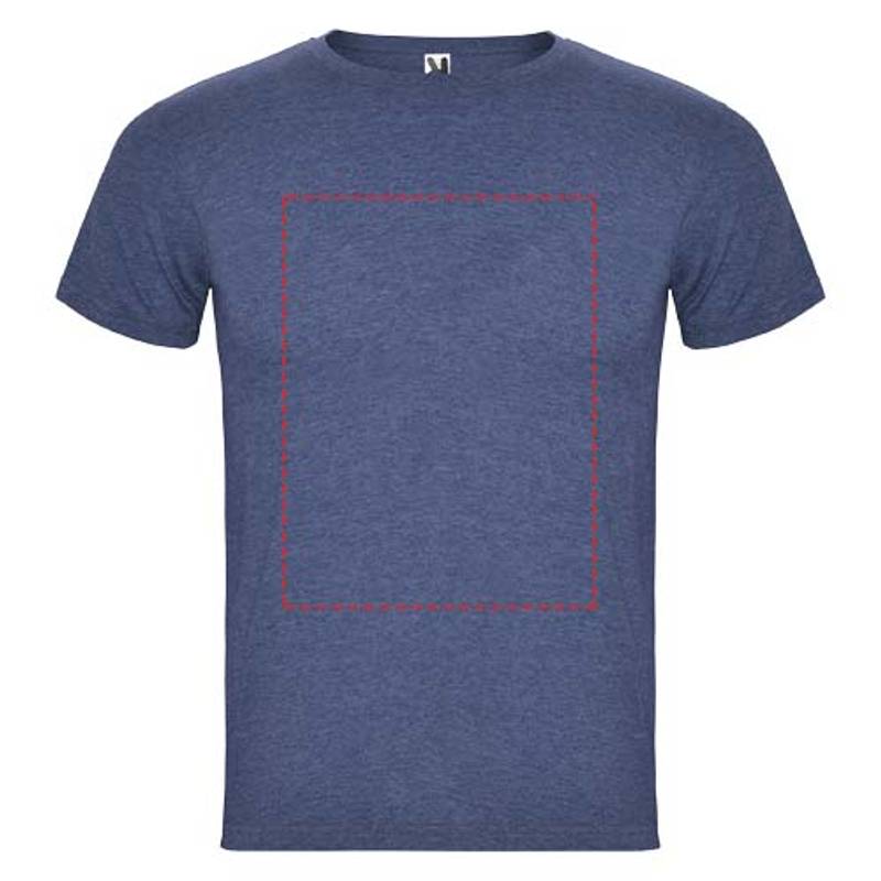 Pánske tričko s krátkym rukávom Fox, modrá Heather Denim, S Pánske tričko s krátkym rukávom Fox, modrá Heather Denim, S