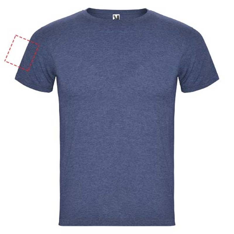 Pánske tričko s krátkym rukávom Fox, modrá Heather Denim, S Pánske tričko s krátkym rukávom Fox, modrá Heather Denim, S