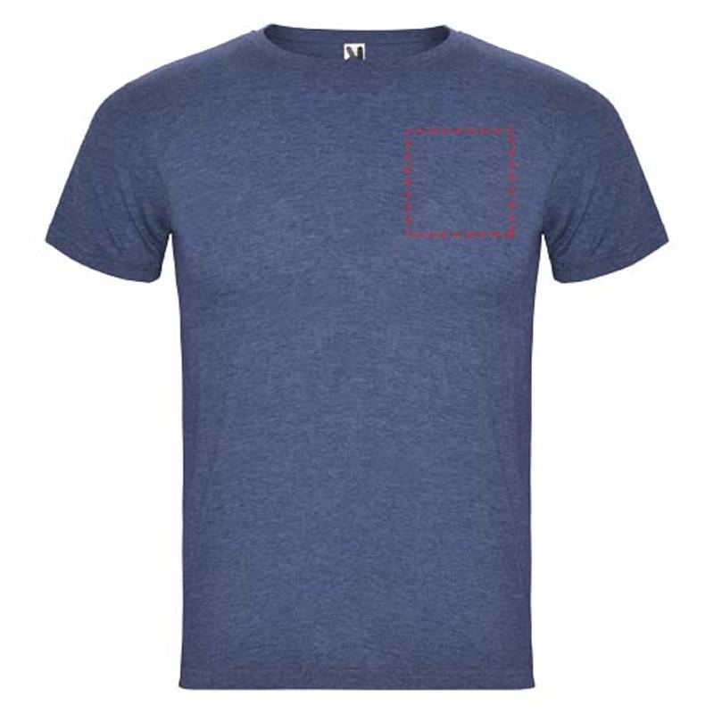 Pánske tričko s krátkym rukávom Fox, modrá Heather Denim, S Pánske tričko s krátkym rukávom Fox, modrá Heather Denim, S