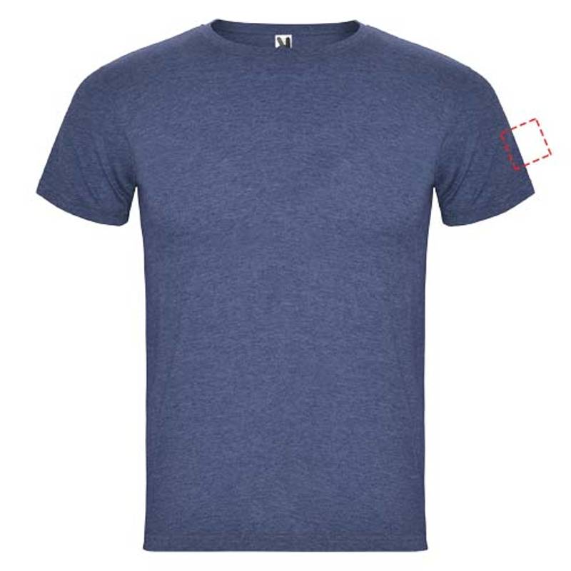 Pánske tričko s krátkym rukávom Fox, modrá Heather Denim, S Pánske tričko s krátkym rukávom Fox, modrá Heather Denim, S