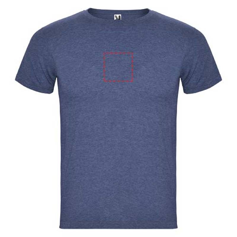 Pánske tričko s krátkym rukávom Fox, modrá Heather Denim, S Pánske tričko s krátkym rukávom Fox, modrá Heather Denim, S