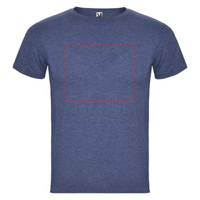 Pánske tričko s krátkym rukávom Fox, modrá Heather Denim, S Pánske tričko s krátkym rukávom Fox, modrá Heather Denim, S