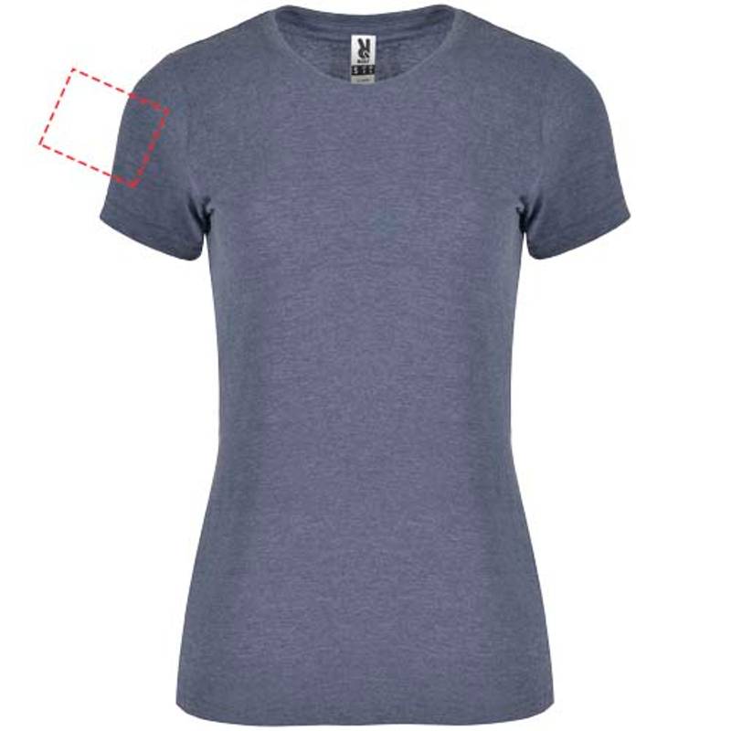 Dámske tričko s krátkym rukávom Fox, modrá Heather Denim, S Dámske tričko s krátkym rukávom Fox, modrá Heather Denim, S