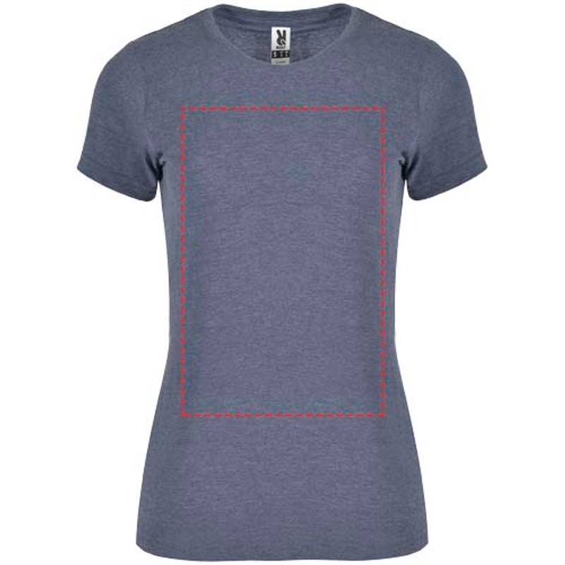 Dámske tričko s krátkym rukávom Fox, modrá Heather Denim, S Dámske tričko s krátkym rukávom Fox, modrá Heather Denim, S