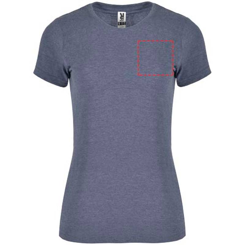 Dámske tričko s krátkym rukávom Fox, modrá Heather Denim, S Dámske tričko s krátkym rukávom Fox, modrá Heather Denim, S