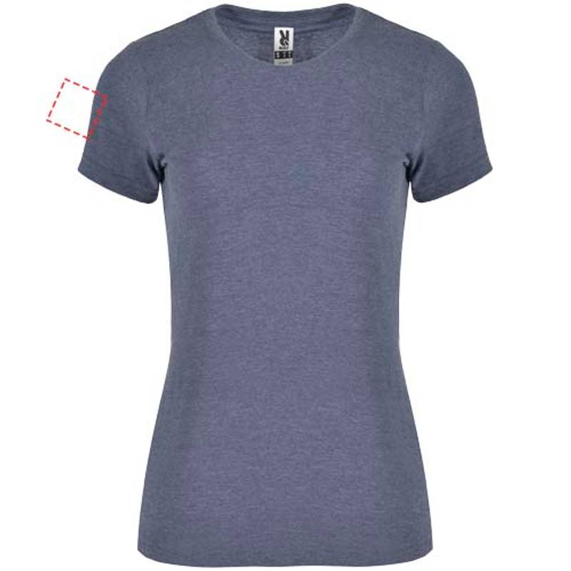 Dámske tričko s krátkym rukávom Fox, modrá Heather Denim, S Dámske tričko s krátkym rukávom Fox, modrá Heather Denim, S