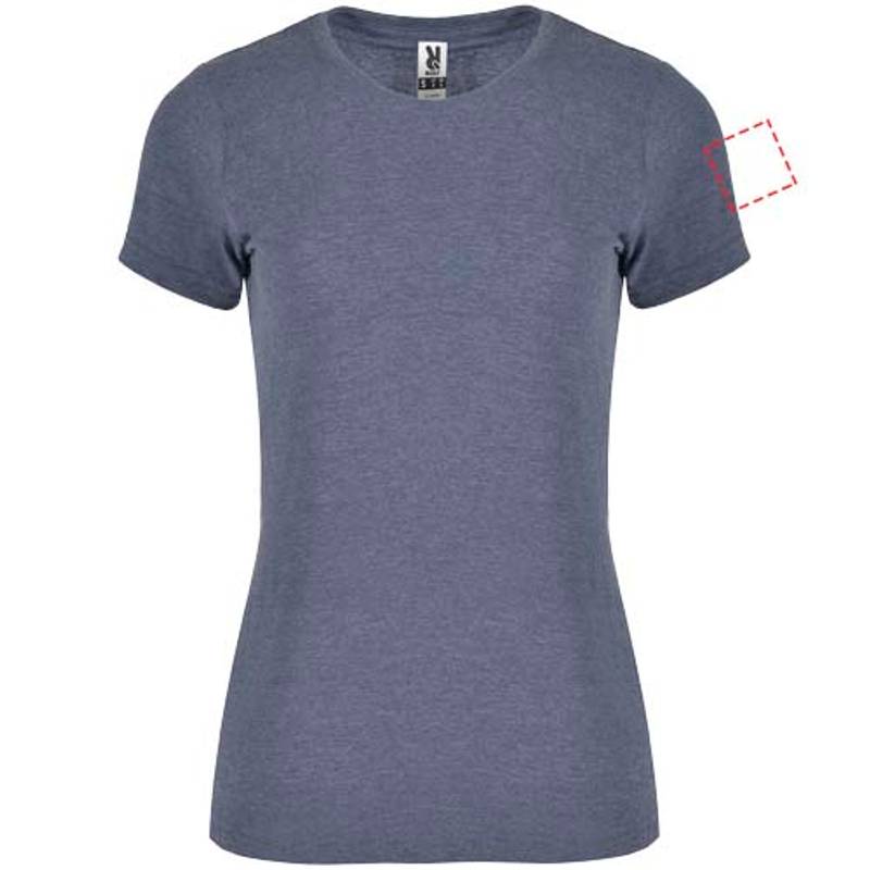 Dámske tričko s krátkym rukávom Fox, modrá Heather Denim, S Dámske tričko s krátkym rukávom Fox, modrá Heather Denim, S