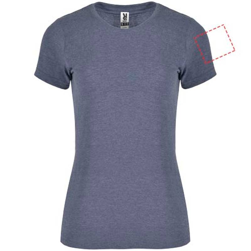 Dámske tričko s krátkym rukávom Fox, modrá Heather Denim, S Dámske tričko s krátkym rukávom Fox, modrá Heather Denim, S