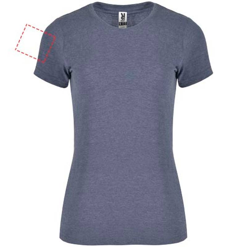 Dámske tričko s krátkym rukávom Fox, modrá Heather Denim, S Dámske tričko s krátkym rukávom Fox, modrá Heather Denim, S