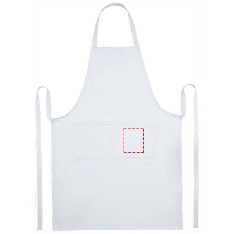 Shara 240 g/m2 Aware™ recyklovaná zástěra, bílá Shara 240 g/m2 Aware™ recyklovaná zástěra, bílá