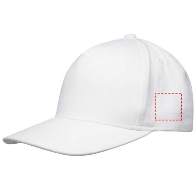 Onyx Aware™ recyklovaná čiapka s 5 panelmi, biela Onyx Aware™ recyklovaná čiapka s 5 panelmi, biela