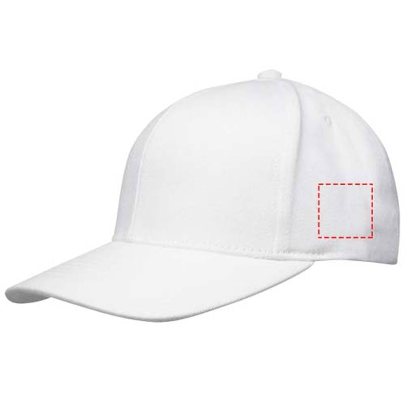 Opal Aware™ recyklovaná čiapka so 6 panelmi, biela Opal Aware™ recyklovaná čiapka so 6 panelmi, biela