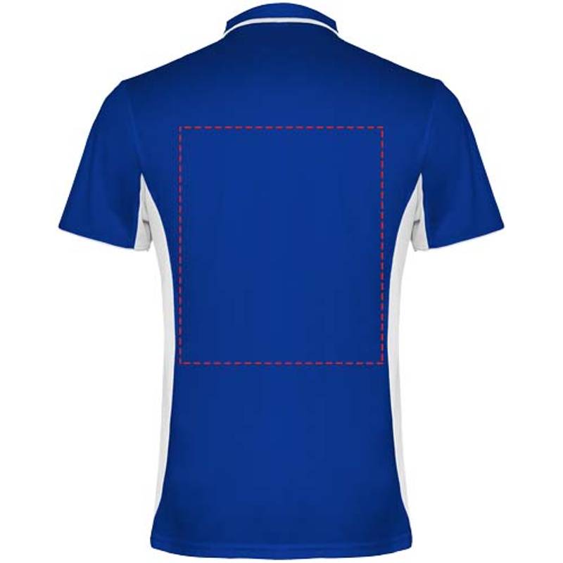 Montmelo unisex sportovní polokošile s krátkým rukávem, modrá Royal - bílá, S Montmelo unisex sportovní polokošile s krátkým rukávem, modrá Royal - bílá, S