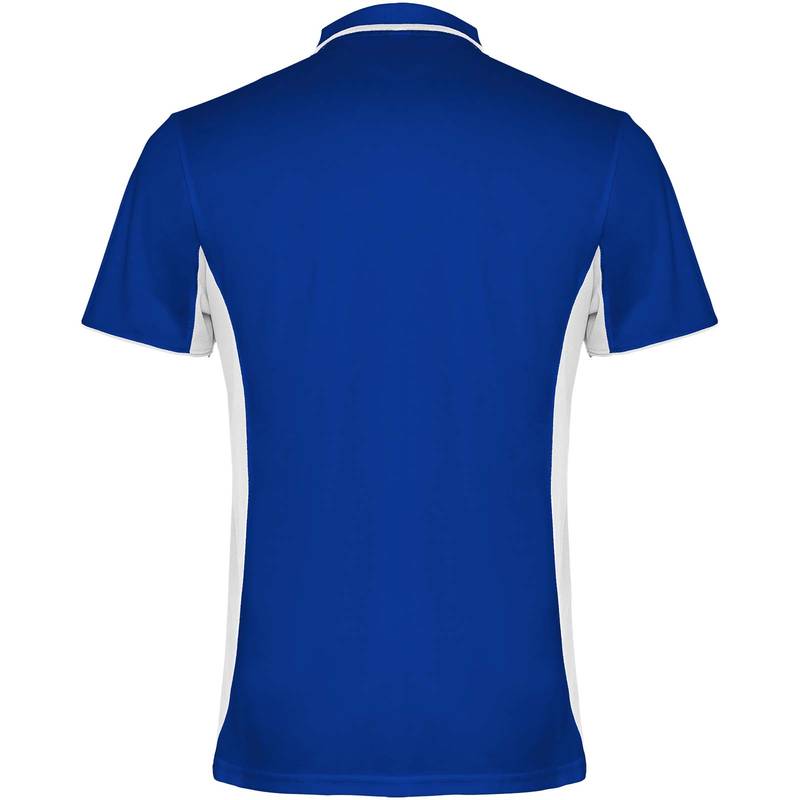 Montmelo unisex sportovní polokošile s krátkým rukávem, modrá Royal - bílá, S Montmelo unisex sportovní polokošile s krátkým rukávem, modrá Royal - bílá, S