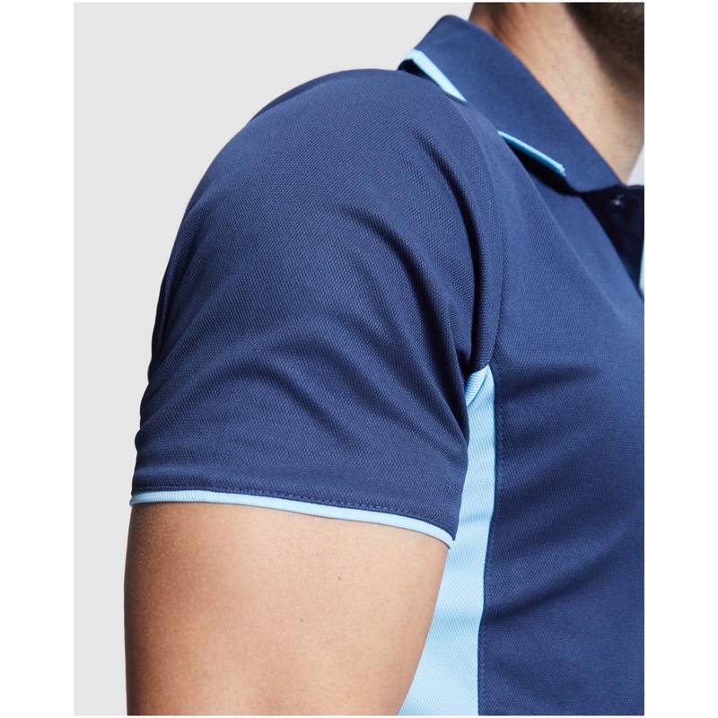 Montmelo unisex sportovní polokošile s krátkým rukávem, modrá Royal - bílá, S Montmelo unisex sportovní polokošile s krátkým rukávem, modrá Royal - bílá, S