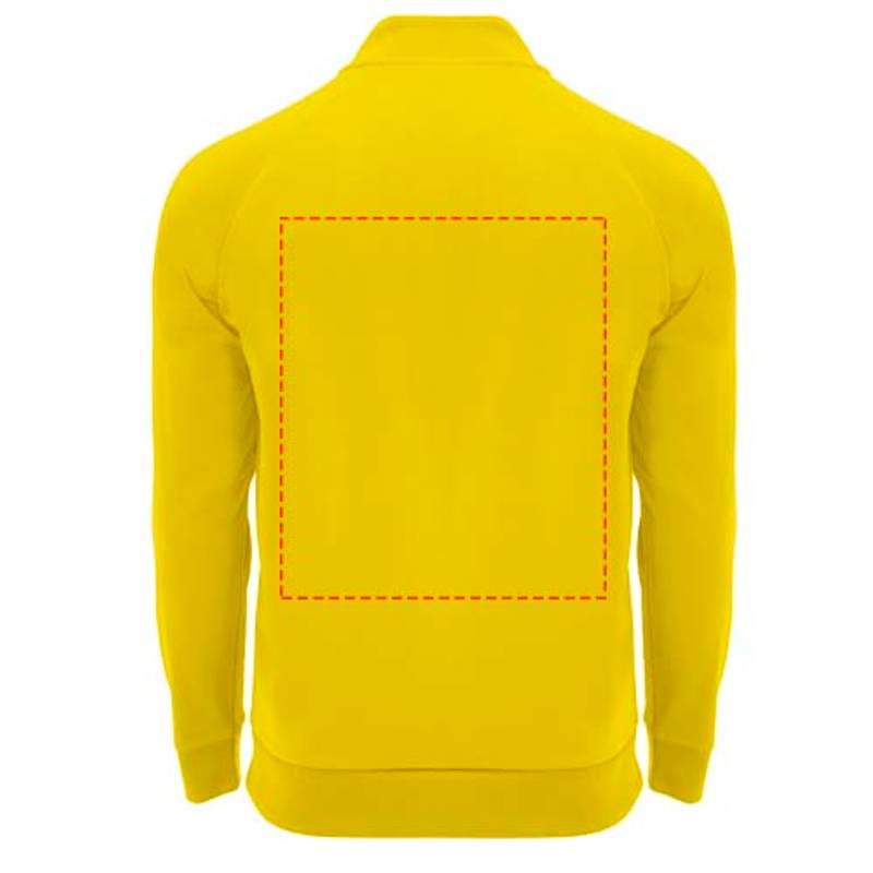 Epiro unisex mikina s dlhým rukávom a štvrtinovým zipsom, žltá, S Epiro unisex mikina s dlhým rukávom a štvrtinovým zipsom, žltá, S