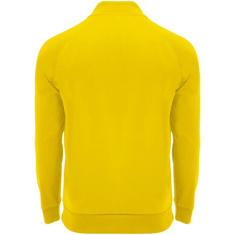 Epiro unisex mikina s dlhým rukávom a štvrtinovým zipsom, žltá, S Epiro unisex mikina s dlhým rukávom a štvrtinovým zipsom, žltá, S