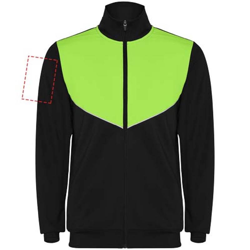 Evans unisex tepláková souprava, černá - zelená Lime, S Evans unisex tepláková souprava, černá - zelená Lime, S