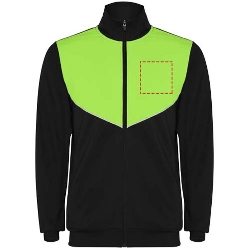 Evans unisex tepláková souprava, černá - zelená Lime, S Evans unisex tepláková souprava, černá - zelená Lime, S