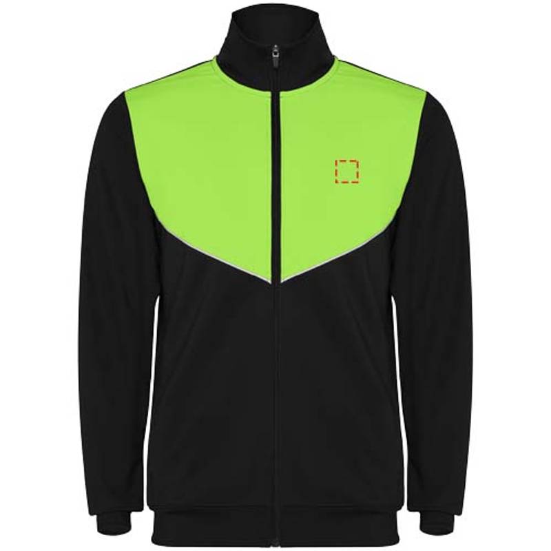 Evans unisex tepláková souprava, černá - zelená Lime, S Evans unisex tepláková souprava, černá - zelená Lime, S