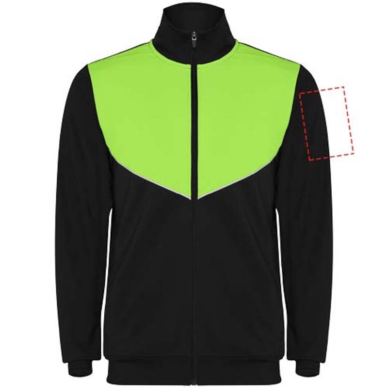 Evans unisex tepláková souprava, černá - zelená Lime, S Evans unisex tepláková souprava, černá - zelená Lime, S